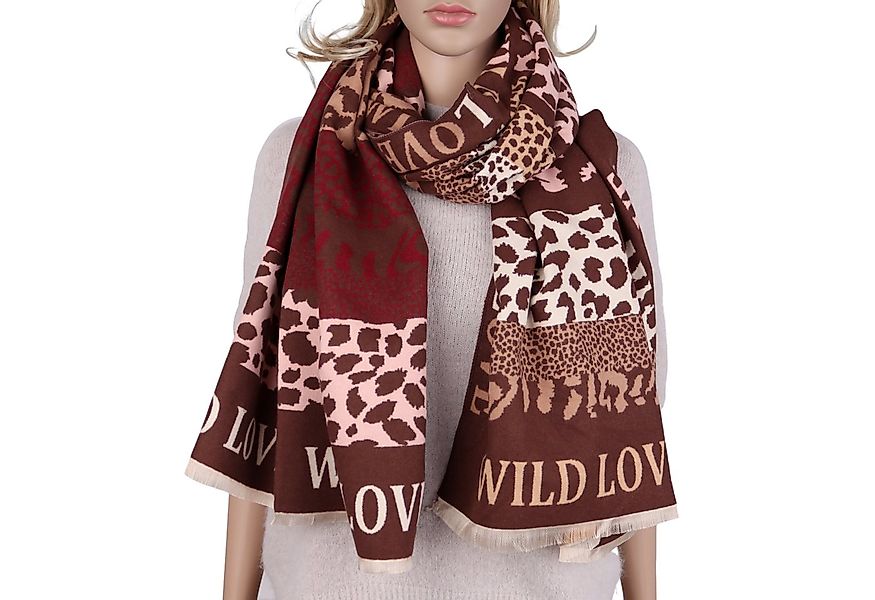 MIRROSI Modeschal weicher und warmer Schal Blumen Pferdemuster, 67x185cm, ( günstig online kaufen