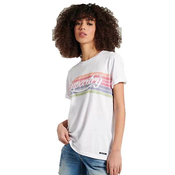 Superdry Pl Rainbow Kurzarm T-shirt S Optic günstig online kaufen