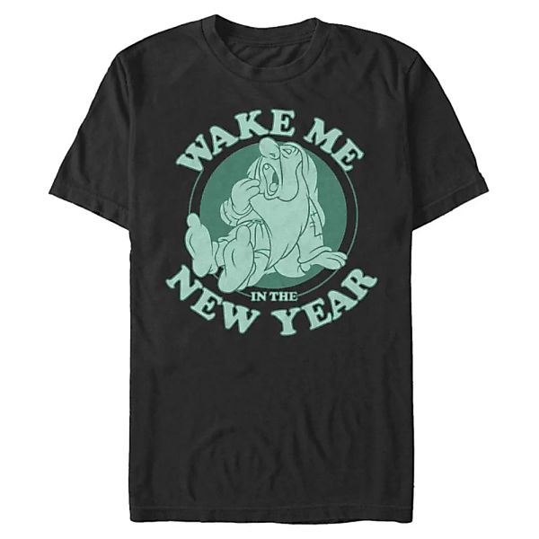 Disney - Schneewittchen - Schlafmütze New Year - Neujahr - Männer T-Shirt günstig online kaufen