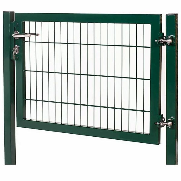 Gartentor Industrietor für Doppelstabzaun 6/5/6 mm Moosgrün 120 cm x 200 cm günstig online kaufen