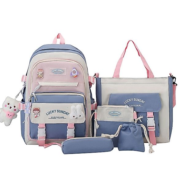 RWEUOQ Schulrucksack Schulrucksack Set 5 tlg günstig online kaufen
