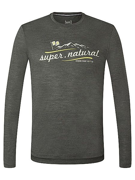 SUPER.NATURAL Langarmshirt Mountain I.D. - Merinowollmix günstig online kaufen