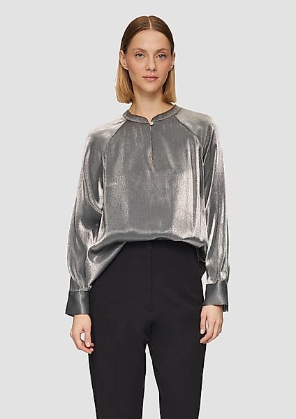 s.Oliver Langarmbluse Bluse Schimmernde Bluse aus günstig online kaufen
