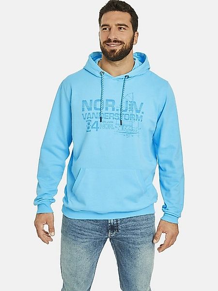 Jan Vanderstorm Kapuzensweatshirt JEPPE mit bedruckter JV-Logo Kapuze günstig online kaufen