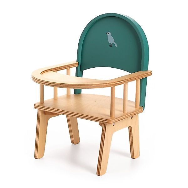 DJECO Puppenhochstuhl Pomea Puppenstuhl aus Holz günstig online kaufen