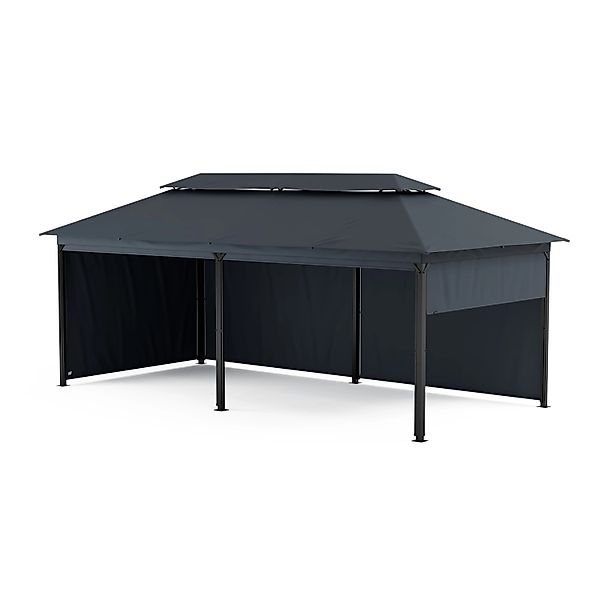 Blumfeldt Grandezza Cortina Gartenpavillon 3x6 m Wetterbeständig Pulverbesc günstig online kaufen