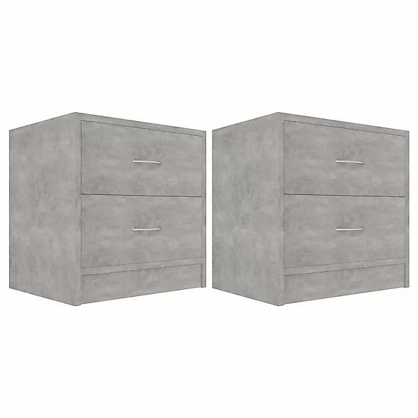 Nachttische 2 Stk. Betongrau 40 X 30 X 40 Cm Spanplatte günstig online kaufen