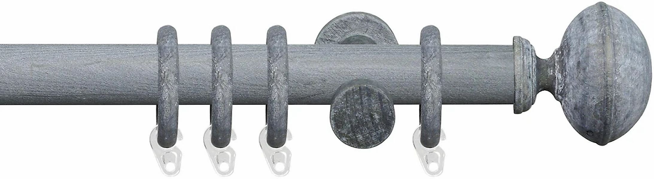 Liedeco Gardinenstange "Terra Klingel" Ø 28 mm 1 läufig-läufig Fixmaß günstig online kaufen