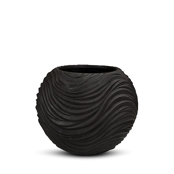 Curved River Pflanzgefäß Globe, Ø 50 cm, Höhe 40 cm, black iron günstig online kaufen