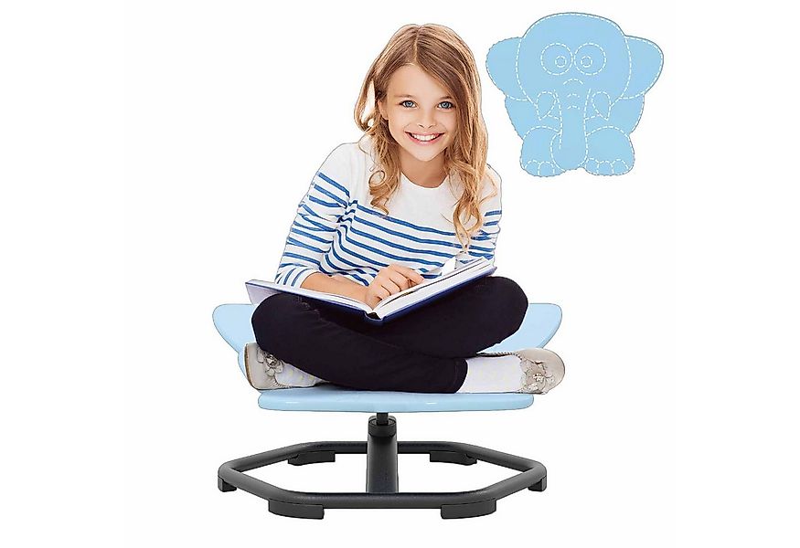 COSTWAY Drehstuhl, Kinderstuhl mit Rutschfester Metallbasis, ab 3 Jahre günstig online kaufen