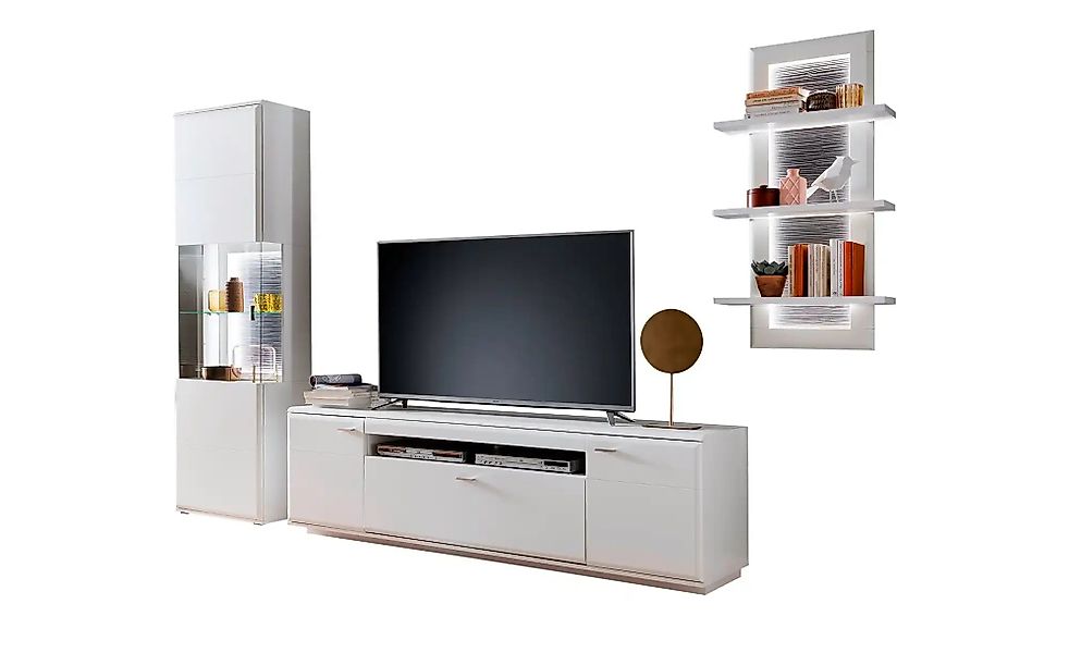 uno Wohnwand  Ramon ¦ weiß ¦ Maße (cm): B: 315 H: 208 T: 51.0 Kommoden & Si günstig online kaufen