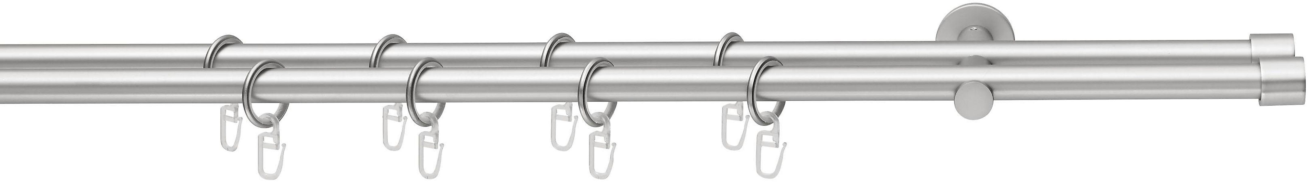 Good Life Gardinenstange "CAP" Ø 16 mm 2 läufig-läufig Fixmaß mit Ringen günstig online kaufen