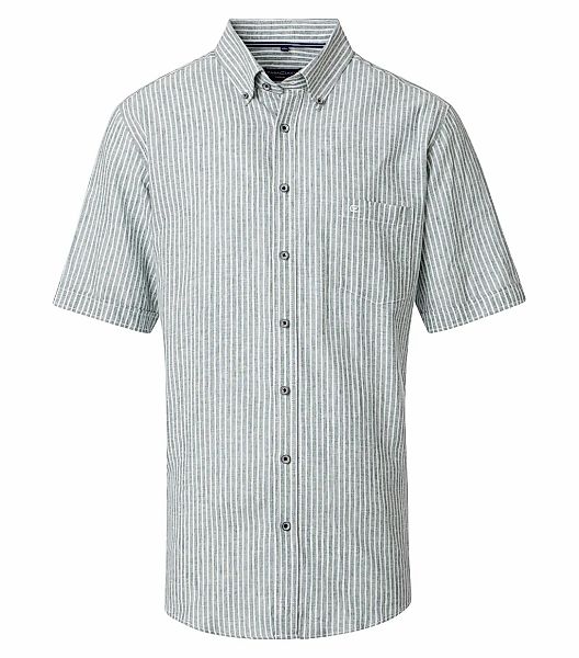 CASAMODA Kurzarmhemd "CASAMODA Leinenhemd Kurzarm gestreift" günstig online kaufen