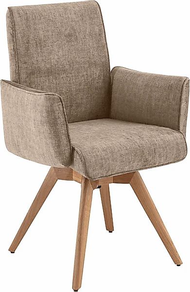 K+W Komfort & Wohnen Drehstuhl () Armlehnenstuhll mit 360° Drehfunktion mas günstig online kaufen