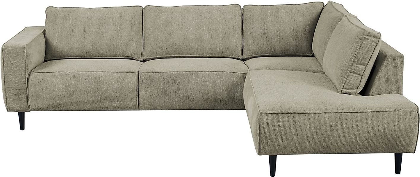 Places of Style Ecksofa »Fumone, Lederoptik oder Soft-Touch Chenille«, Brei günstig online kaufen