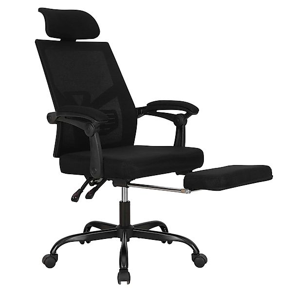 UEV Bürostuhl Ergonomisch, Schreibtischstuhl mit Fußstütze günstig online kaufen