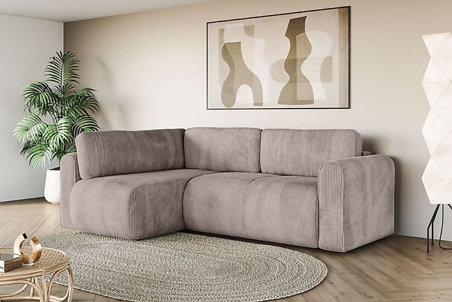 OTTO home Ecksofa »Zacharia wahlweise Schlafsofa mit Bettkasten, B/T/H 250/ günstig online kaufen
