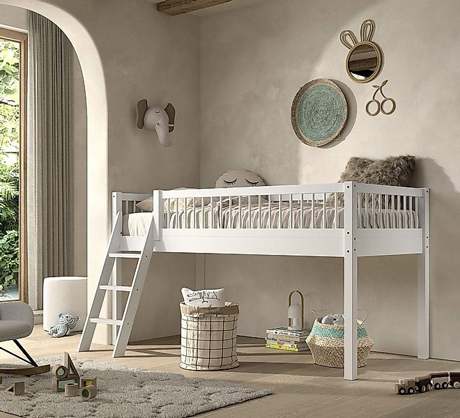Home affaire Spielbett, (Made in Europe), aus massiver Eiche geölt, LF 90x2 günstig online kaufen