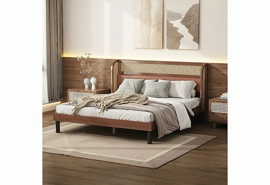 MODFU Funktionsbett Stauraumbett (Erwachsenenbett mit Holz Lattenroste 160x günstig online kaufen