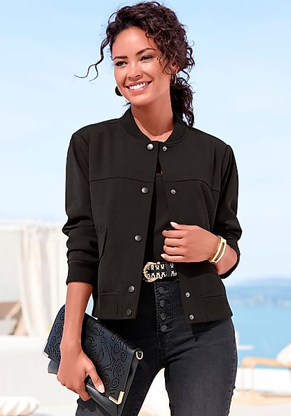 LASCANA Bomberjacke mit Druckknöpfen, Blousonjacke, sportlich-elegant günstig online kaufen