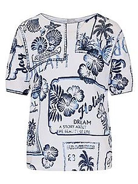 Rundhals-Pullover Rabe weiss günstig online kaufen