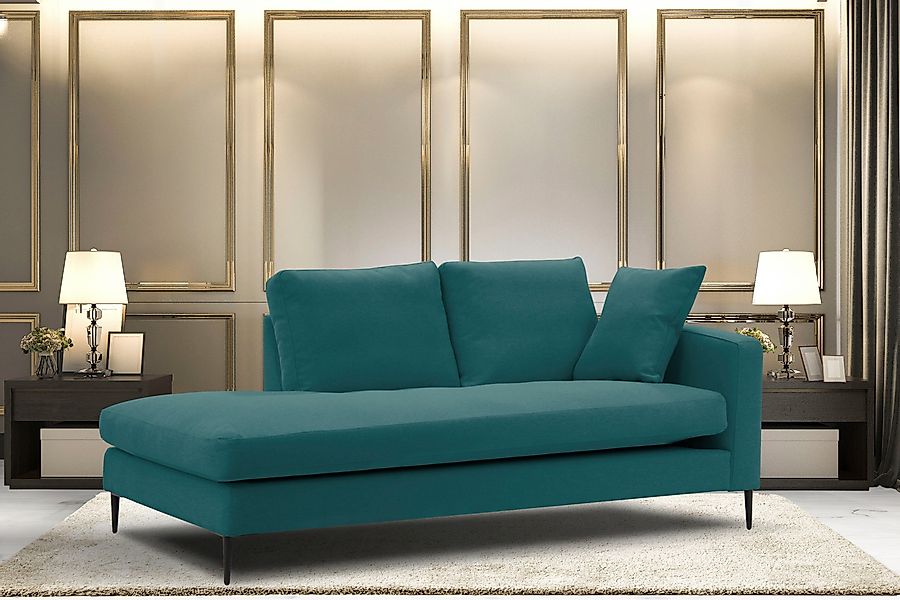 Home affaire Recamiere "Cozy Chaiselongue, Maße B/T/H: 195/97/80 cm" mit lo günstig online kaufen