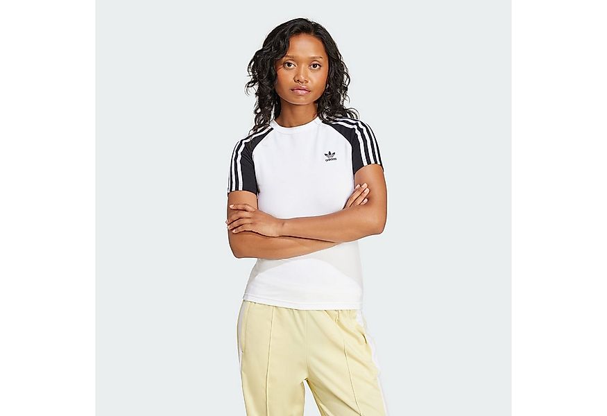 adidas Originals T-Shirt ADICOLOR 3-STREIFEN RAGLAN SLIM T-SHIRT (1-tlg) günstig online kaufen