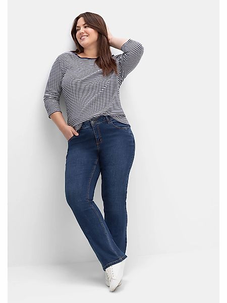 Sheego Bootcut-Jeans "Große Größen", SUSANNE ideal bei viel Bauch und schma günstig online kaufen