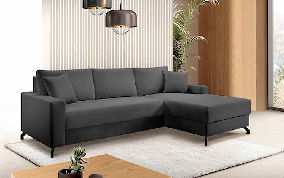 exxpo - sofa fashion Ecksofa »Quattro L-Form, B/T: 247/162 cm«, wahlweise m günstig online kaufen