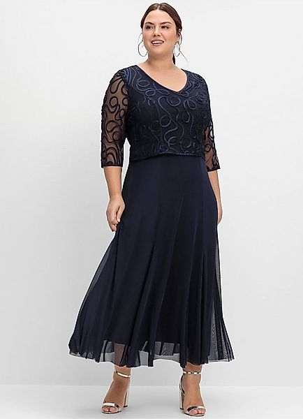 Sheego Etuikleid Abendkleid 3/4-Arm günstig online kaufen