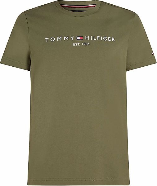 Tommy Hilfiger T-shirt Logo Olivgrün - Größe S günstig online kaufen