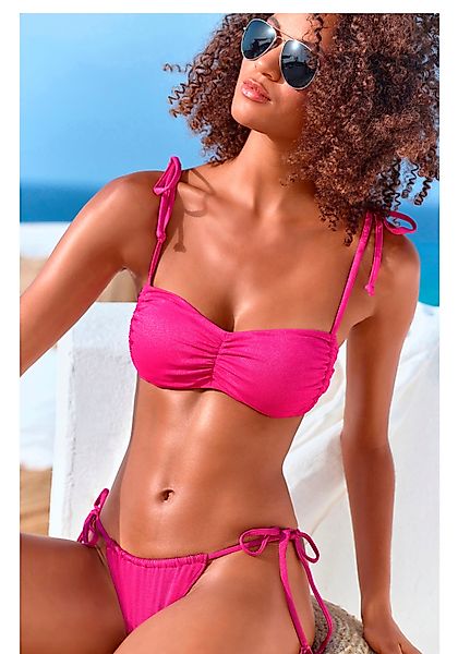LASCANA Bikini-Hose Glitter in knapper Form, günstig online kaufen