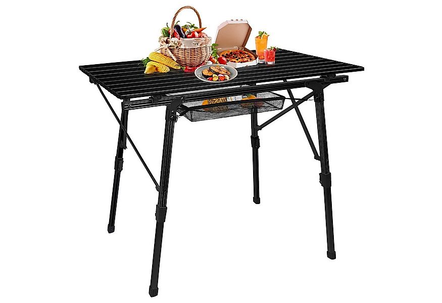 FIVMEN Campingtisch Camping Beistelltisch Faltbar Gartentisch Höhenverstell günstig online kaufen