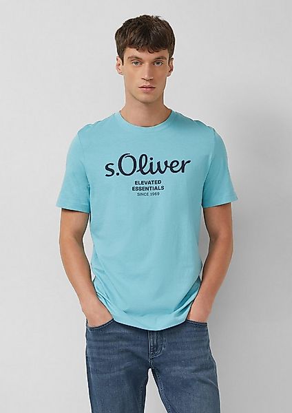 s.Oliver Kurzarmshirt T-Shirt Baumwoll-T-Shirt mit Logo-Print günstig online kaufen
