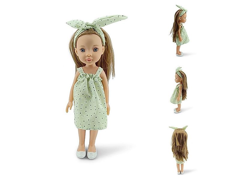 Moni Anziehpuppe Kinderpuppe 33 cm Pretty Doll, Kleidung Haare Schuhe beweg günstig online kaufen