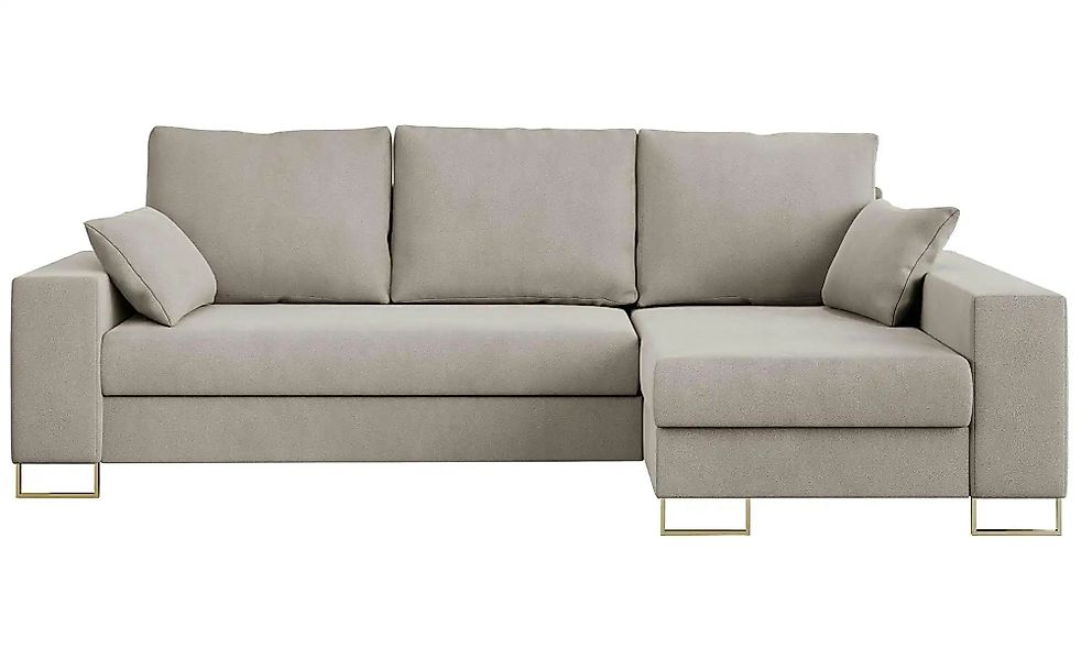 Ecksofa mit Schlaffunktion Dorain ¦ beige ¦ Maße (cm): B: 242 H: 85 Polster günstig online kaufen