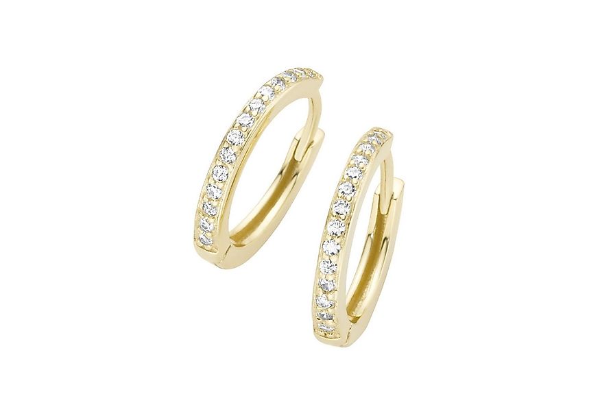 Luigi Merano Paar Creolen mit Lab Grown Diamanten, Brillantschliff, Labordi günstig online kaufen