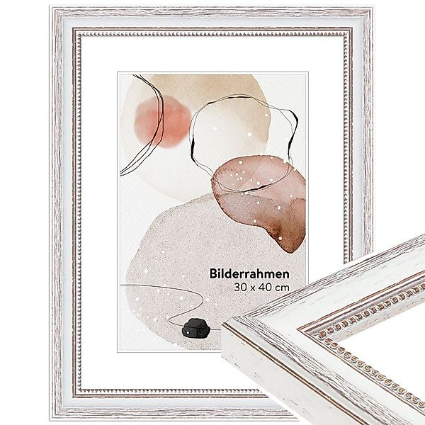WANDStyle Bilderrahmen H390, Weiß, aus Massivholz günstig online kaufen