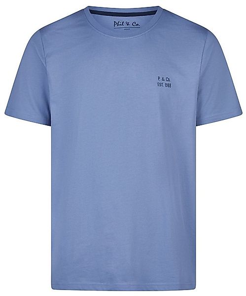 Phil & Co. Pyjamaoberteil Herren Pyjamashirt Kurzarm (1-tlg) Baumwolle günstig online kaufen