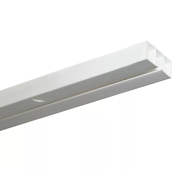 Gardinia Vorhangschiene 1-läufig Slim Line Weiß 150 cm günstig online kaufen