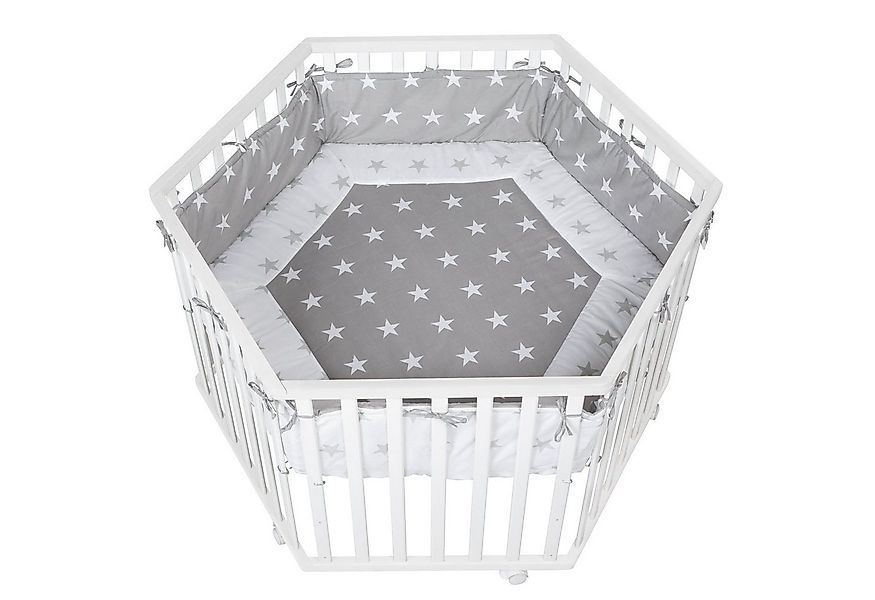 roba® Laufgitter 6-eckig, Laufstall inkl. Schutzeinlage mit Nestchen günstig online kaufen