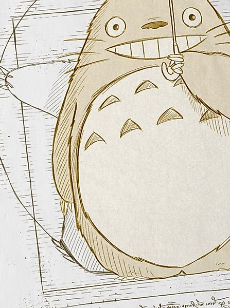 style3 T-Shirt Vitruvianischer Totoro neko anime günstig online kaufen