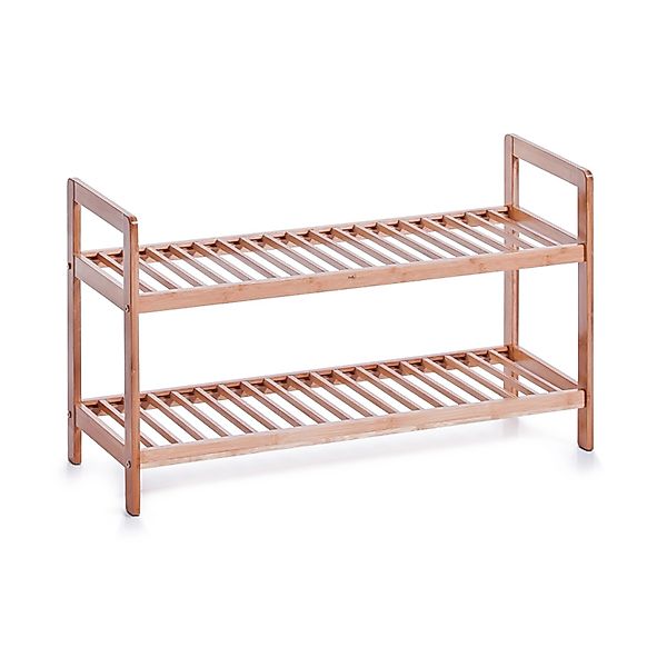 Zeller Schuhregal mit 2 Ablagen Bambus 70 cm x 26 cm x 40 cm günstig online kaufen