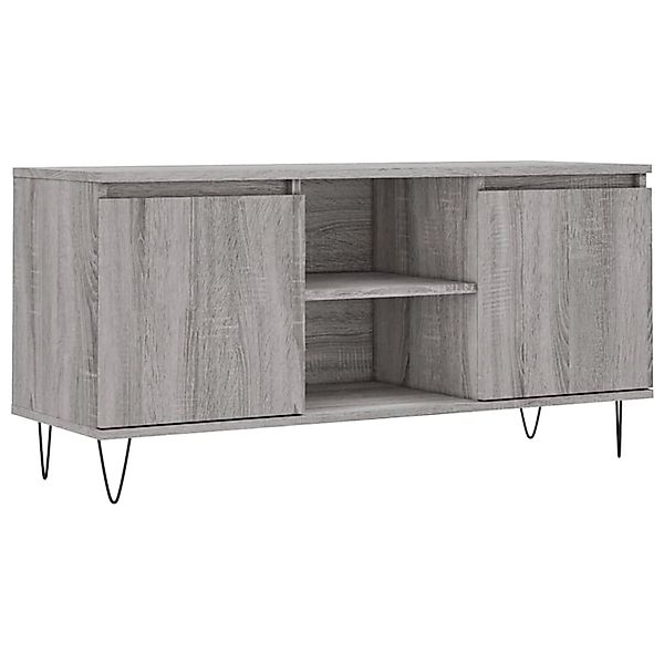 vidaXL TV-Schrank Grau Sonoma 104x35x50 cm Holzwerkstoff  Modell 2 günstig online kaufen