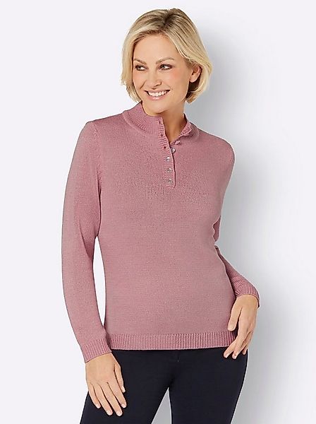 Sieh an! Strickpullover Stehkragen-Pullover Langarm Jersey günstig online kaufen