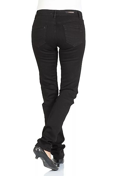 Cross Jeans Damen Jeans Anya - Slim Fit - Schwarz - Black günstig online kaufen