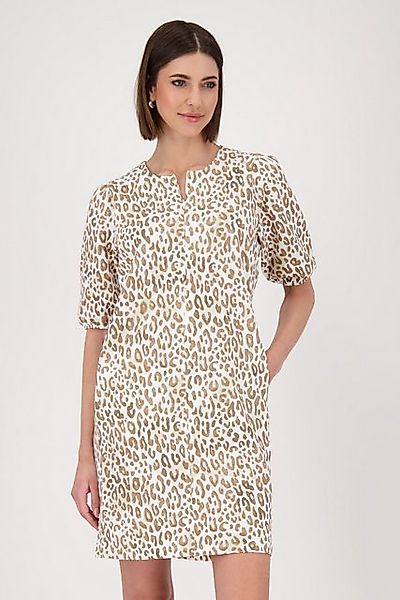 Monari Sommerkleid Kleid Leo allover Mit Rundhalsausschnitt günstig online kaufen