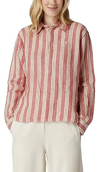 Polo Ralph Lauren Leinenhemd Damen Vokuhila-Hemd Bluse Oversize in Antikros günstig online kaufen