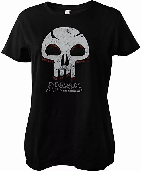 Magic the Gathering T-Shirt Black Mana Skull Girly Tee günstig online kaufen