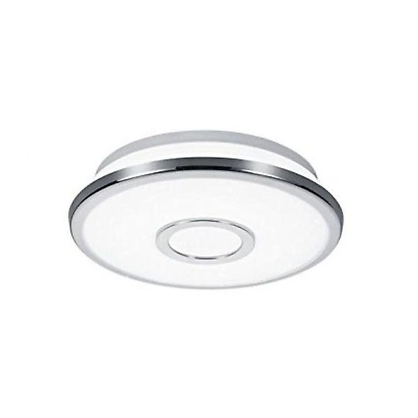 LED-Deckenleuchte ca. 21 cm Chrom 1 Stück Acryl / Kunststoff Weiß günstig online kaufen